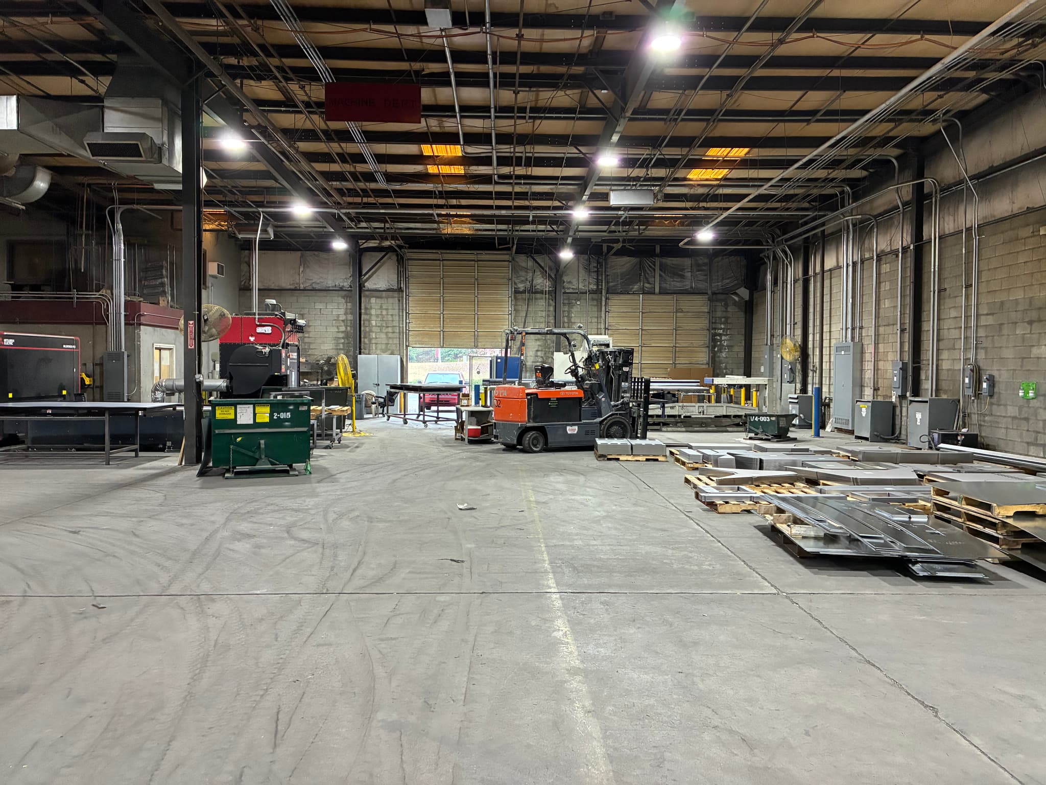Loading area after LED upgrade